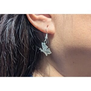 Navajo Jewelry Silver Earrings BUTTERFLY Native American Women's Jewelry **